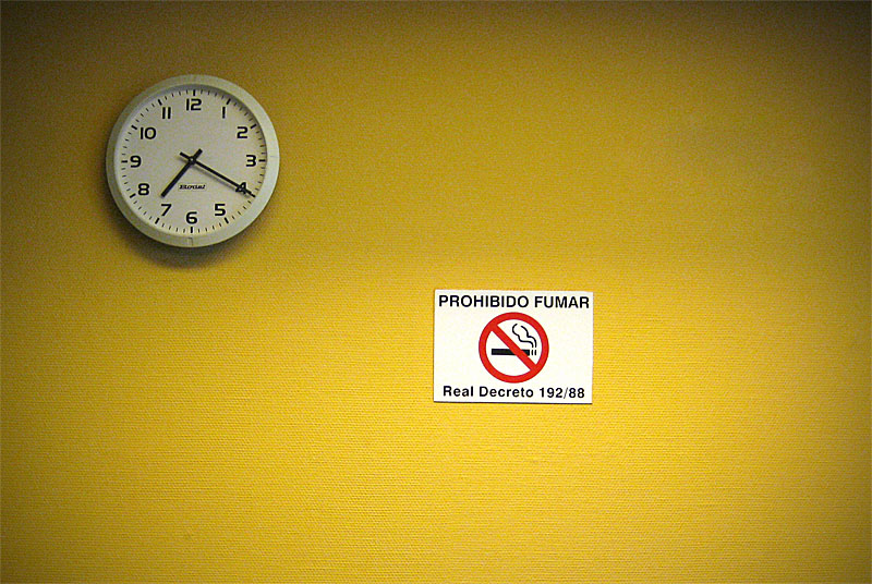 Una tarde en el hospital - Prohibido fumar